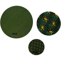 Greenie Food Cover Shweshwe - Green 3 Pack